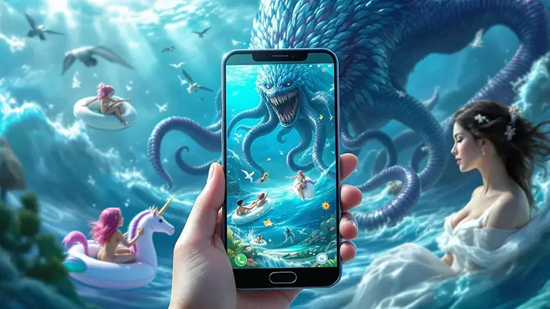 Kontrol meriam dan ikan target dalam permainan tembak ikan mobile