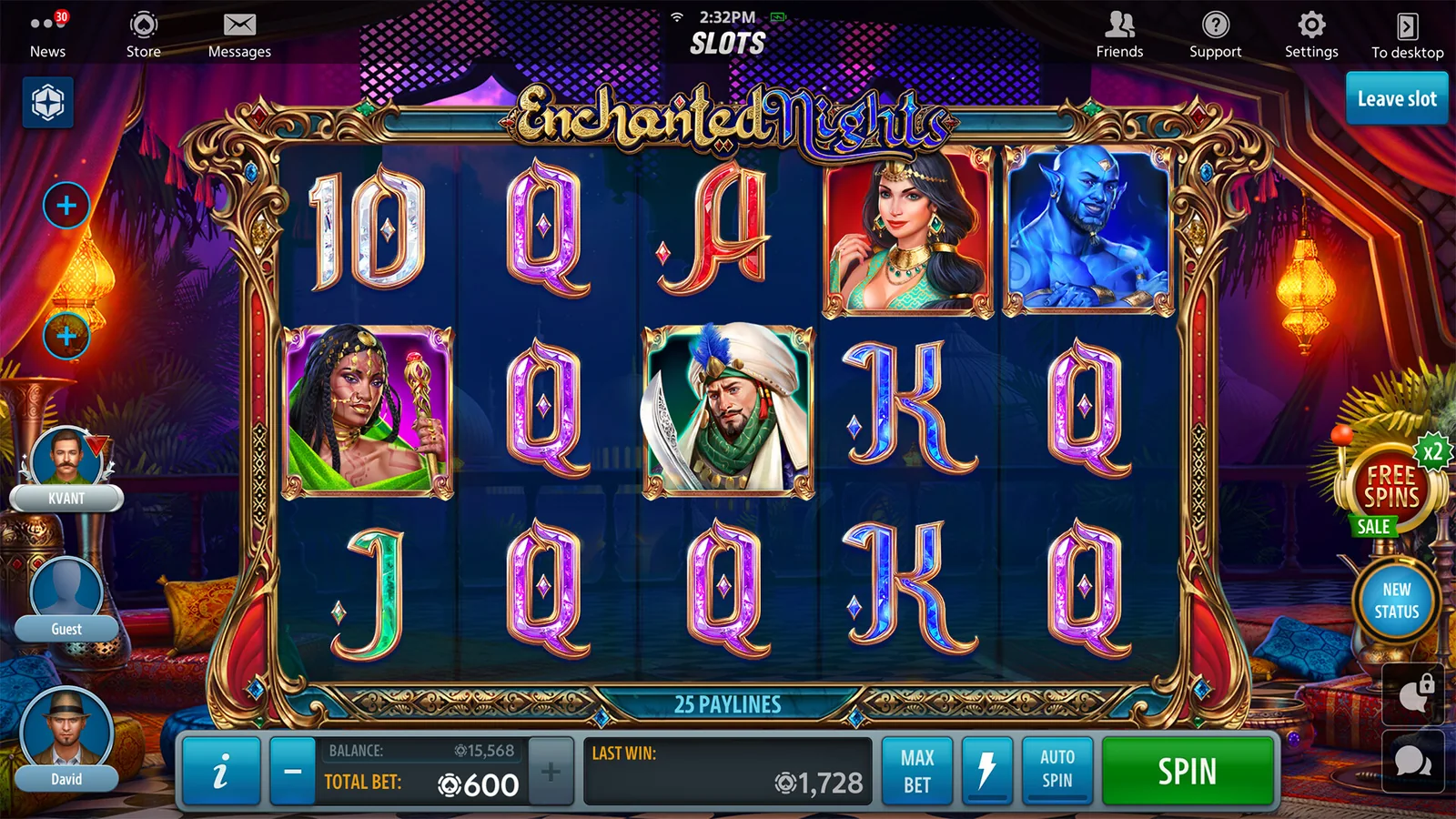 Tampilan permainan slot MEGA388 dengan gulungan dan simbol berwarna